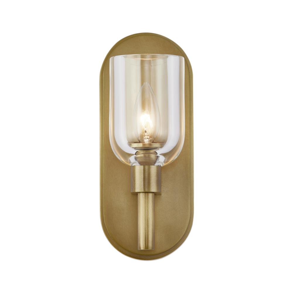 ALORA Lighting WV338101VBCC Wall/Vanity Light Fixture, UL Damp Rated, Vintage Brass