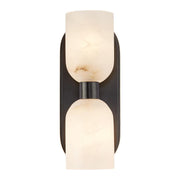 ALORA Lighting WV338902UBAR Wall/Vanity Light Fixture, Urban Bronze/Alabaster