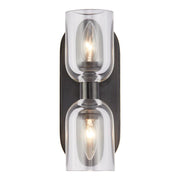 ALORA Lighting WV338902UBCC Lucian 11-in Wall/Vanity Light Fixture, UL Damp Rated, Urban Bronze