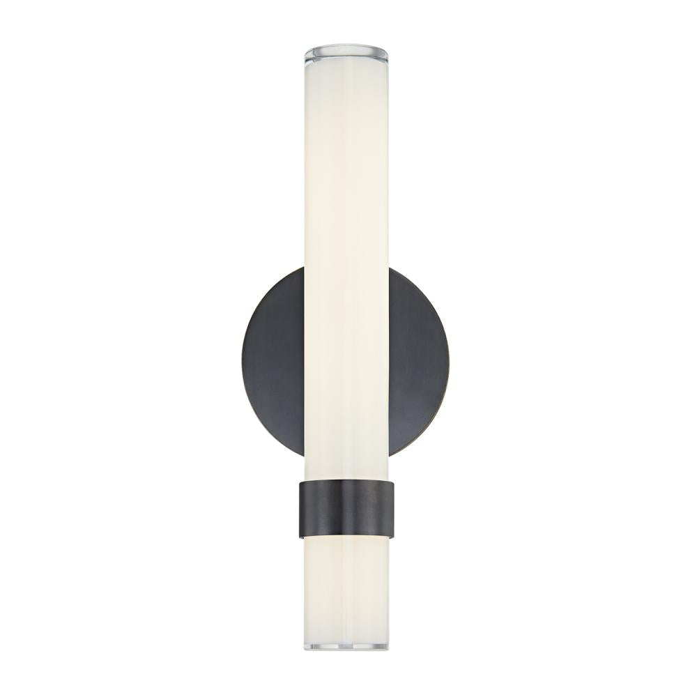 ALORA Lighting Madison WV324114UBGO Wall/Vanity Light Fixture, UL Damp Rated, Urban Bronze/Glossy Opal
