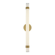ALORA Lighting  WV324230VBGO Vanity Light Fixture, UL Damp Rated, Vintage Brass/Glossy Opal