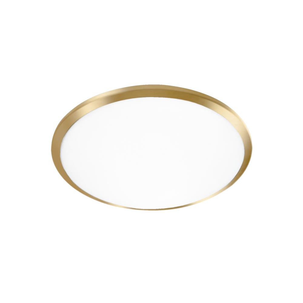 Kuzco Malta FM1512-BG Flush Mount, UL Damp Rated, Brushed Gold