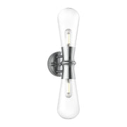 ALORA MOOD Lighting Marcel WV464002CH Wall/Vanity Light Fixture, UL Damp Rated, Chrome