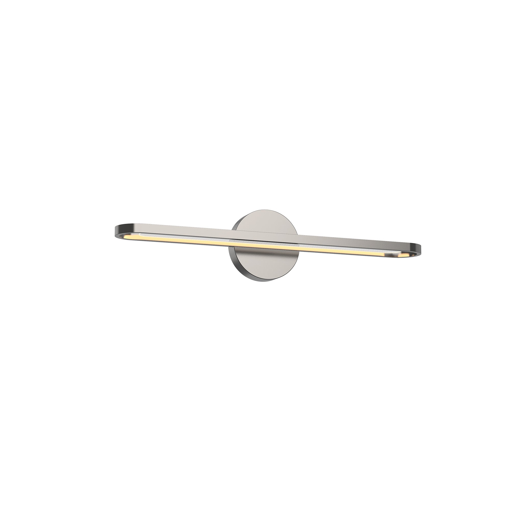 Kuzco Marlon 24-in Vanity Light Fixture, UL Damp Rated, Brushed Nickel