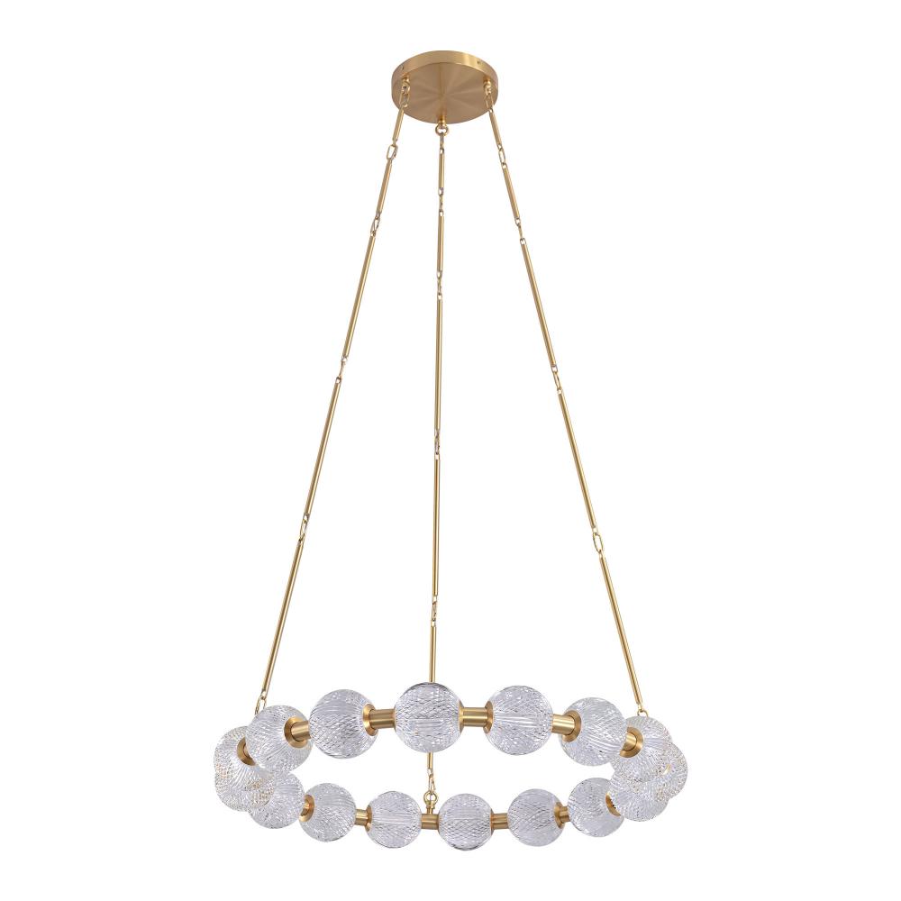 ALORA Lighting CH321032NB-UNV-010 Chandelier, LED, Natural Brass