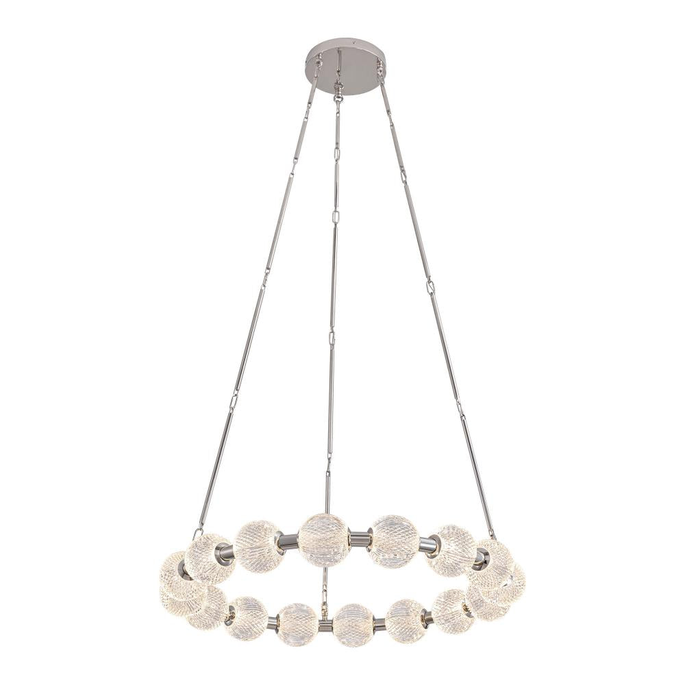 ALORA Lighting CH321032PN-UNV-010 Chandelier, LED, 32-in, Polished Nickel