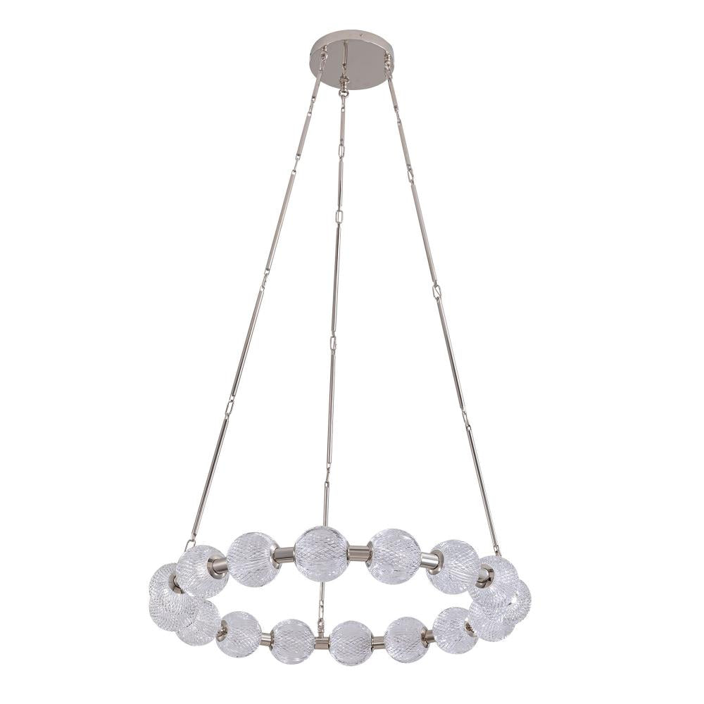 ALORA Lighting CH321032PN-UNV-010 Chandelier, LED, 32-in, Polished Nickel