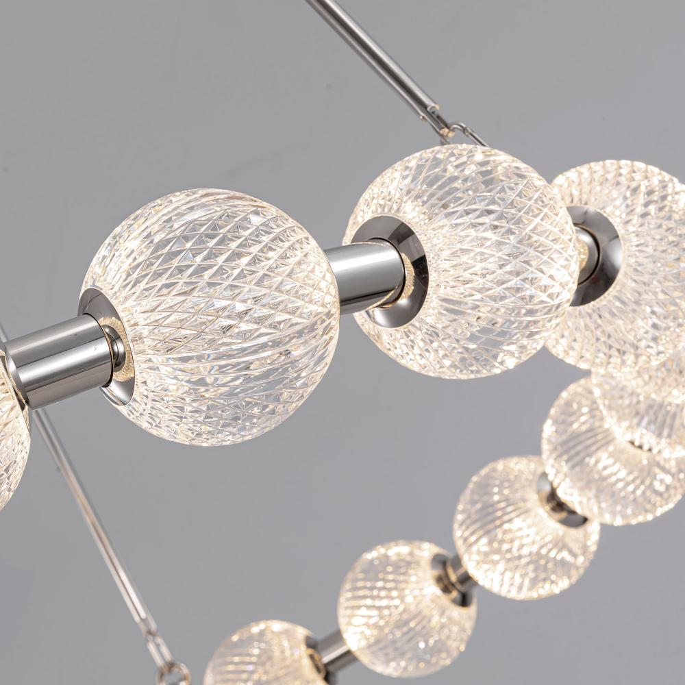 ALORA Lighting CH321032PN-UNV-010 Chandelier, LED, 32-in, Polished Nickel