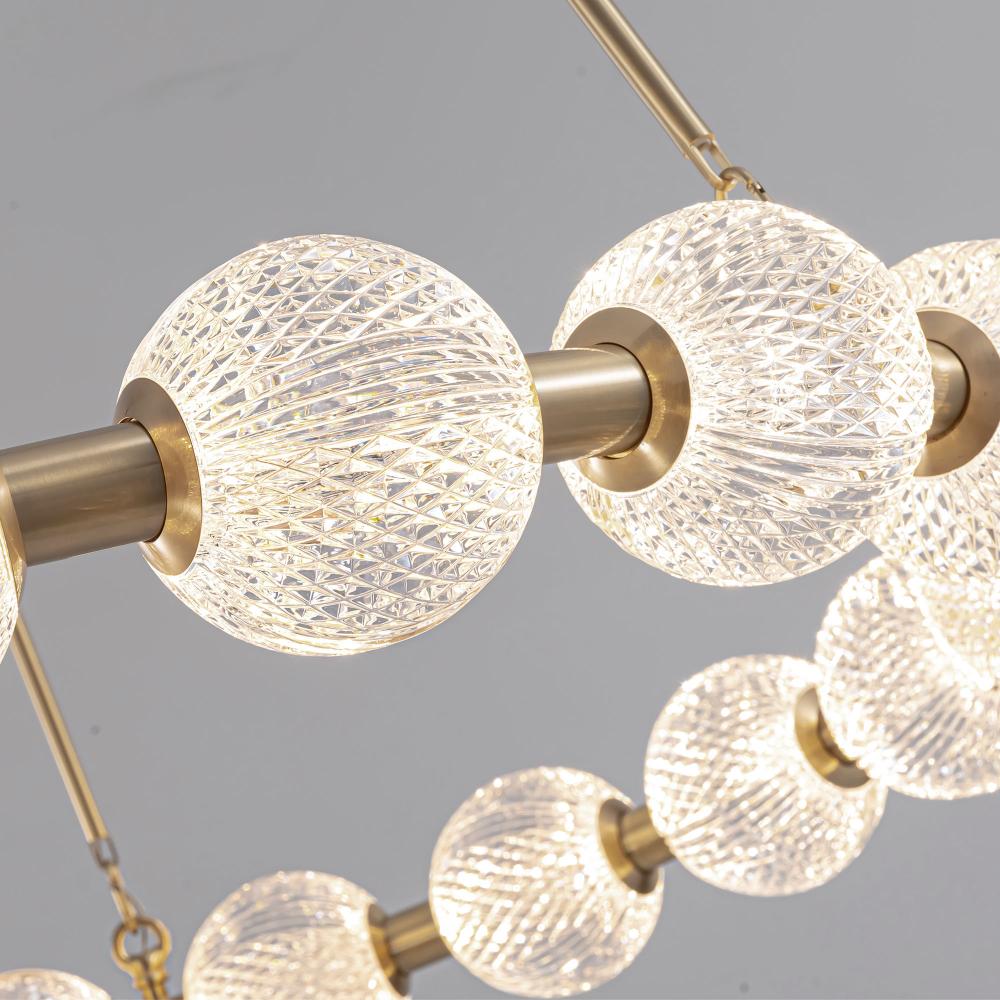 ALORA Lighting CH321041NB-UNV-010 Chandelier, LED, Natural Brass