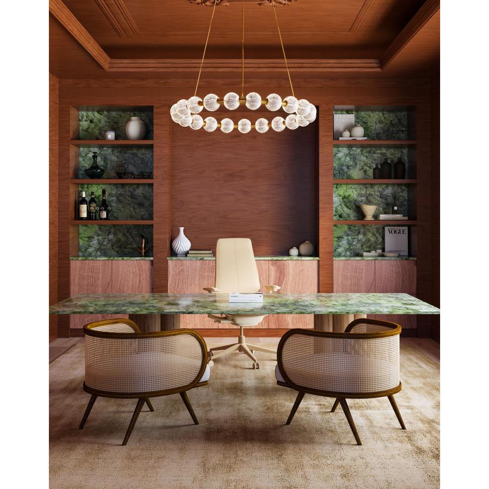 ALORA Lighting CH321041NB-UNV-010 Chandelier, LED, Natural Brass