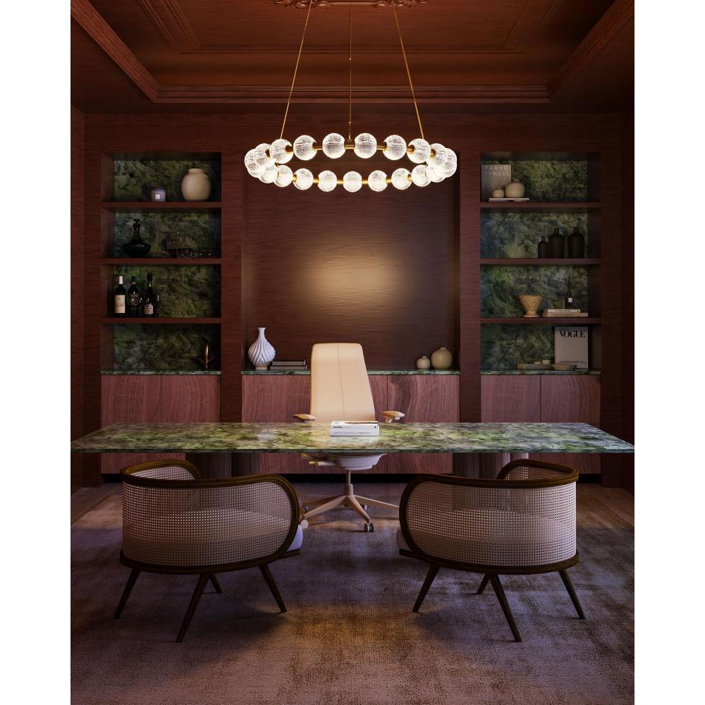 ALORA Lighting CH321041NB-UNV-010 Chandelier, LED, Natural Brass