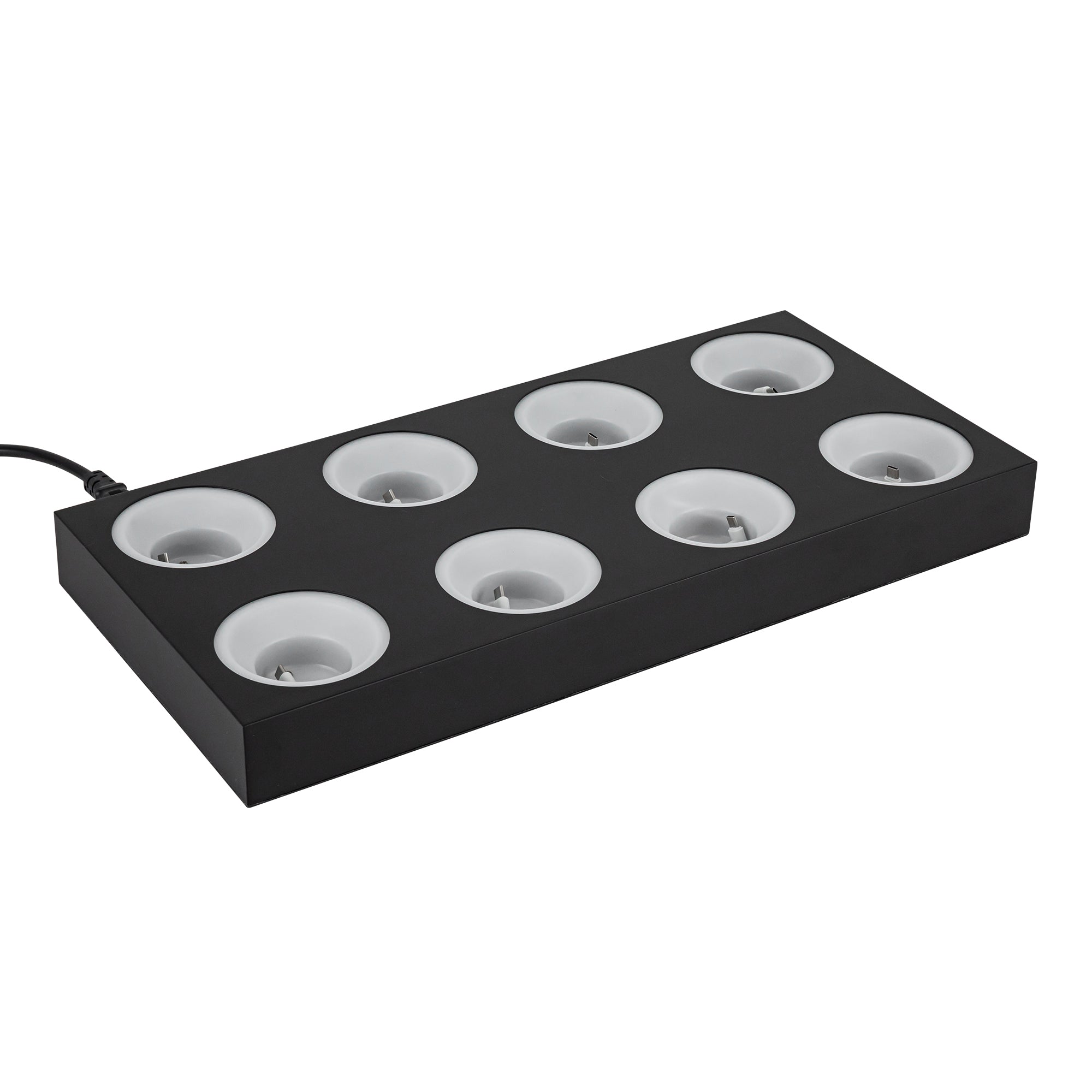 ALORA Lighting K-3219-CGR-8-BK Charging Station, 8-Unit, Black