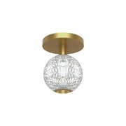 ALORA Lighting FM321201NB Flush Mount, UL Damp Rated, Natural Brass