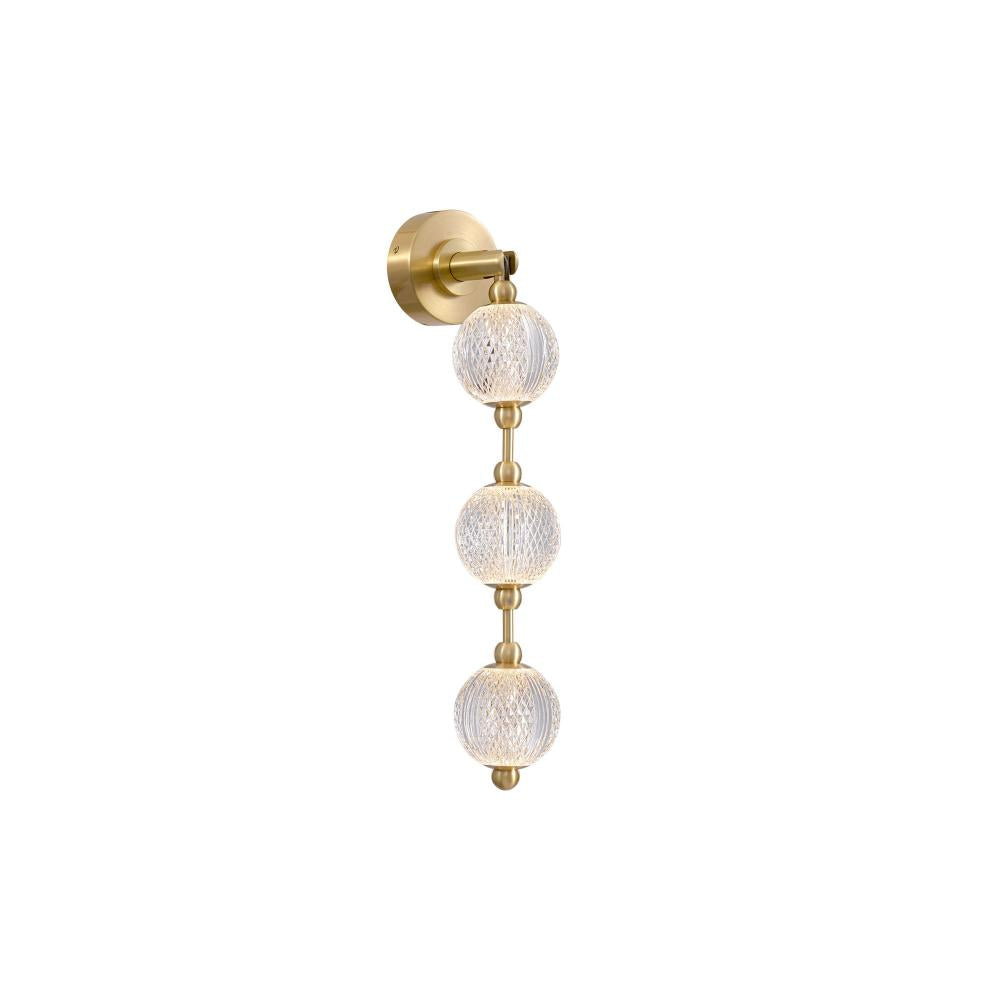 ALORA Lighting Marni WV321003NB-UNV-010 Wall Vanity Lights, 23-in Natural Brass