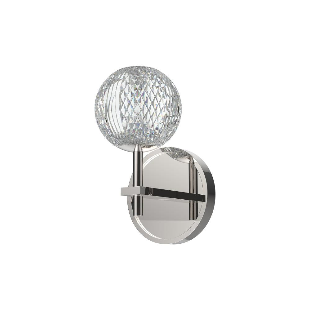 ALORA Lighting Marni WV321201PN Wall/Vanity Light Fixture, UL Damp Rated, Polished Nickel