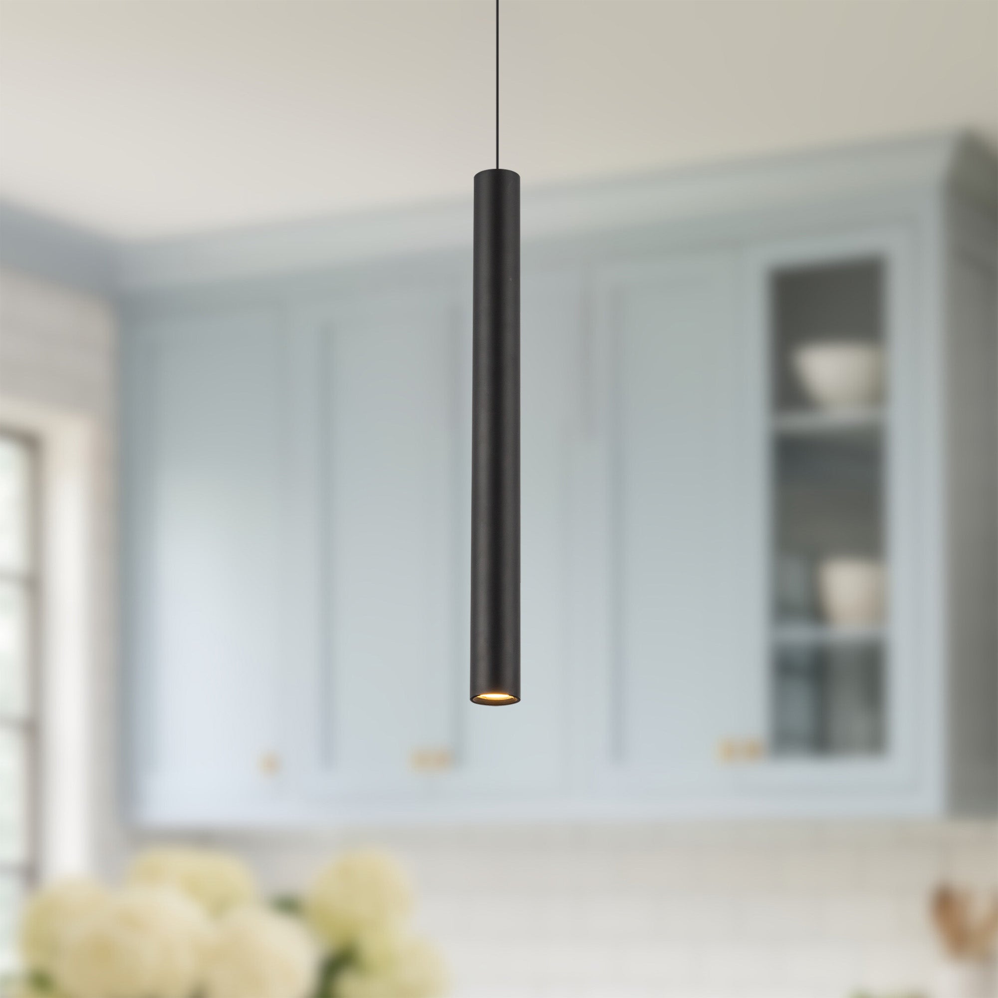 Kuzco Mason PD90420-UB Pendant Light Fixture, 20-in, Urban Bronze