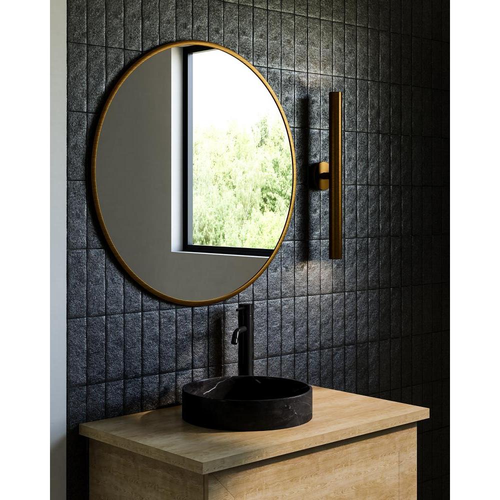 Kuzco Mason WS90424-VB Wall Sconce, Vintage Brass, LED 15W