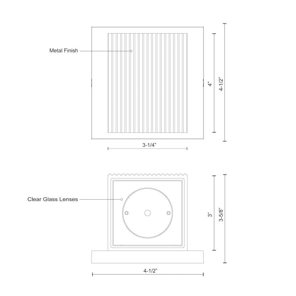 Kuzco EW4405-WH Mavis 5-in Exterior Wall Sconce, UL Rated, White