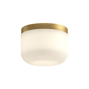 Kuzco Mel FM53005-BG/OP Flush Mount, UL Damp Rated, Brushed Gold/Opal Glass