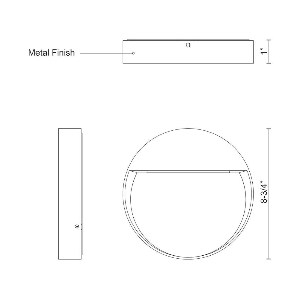 Kuzco Lighting Inc. MESA EW71209-GY Exterior Traditional - Gray