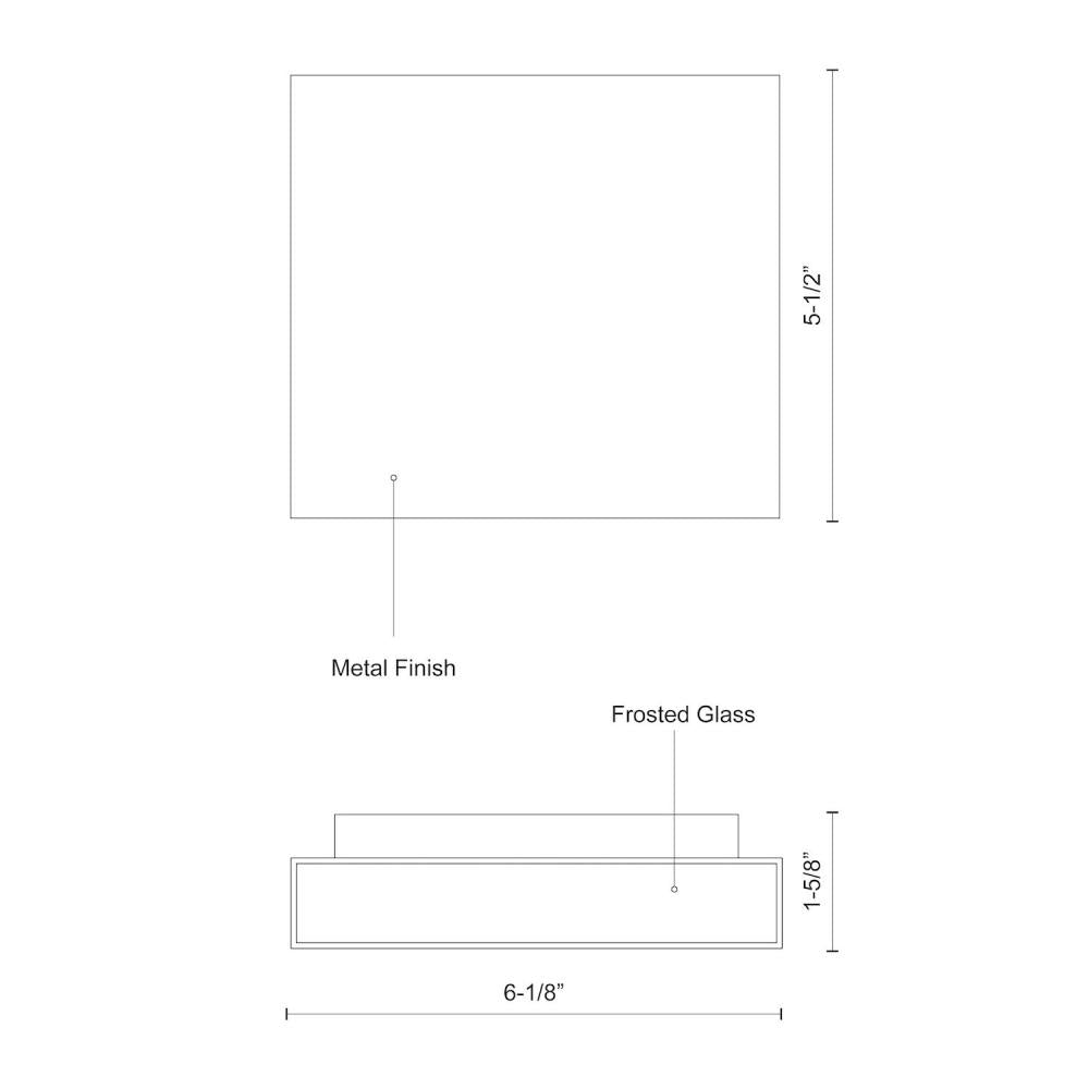 Kuzco Lighting AT6606-WH-UNV All-terior Wall Light, 15W, White