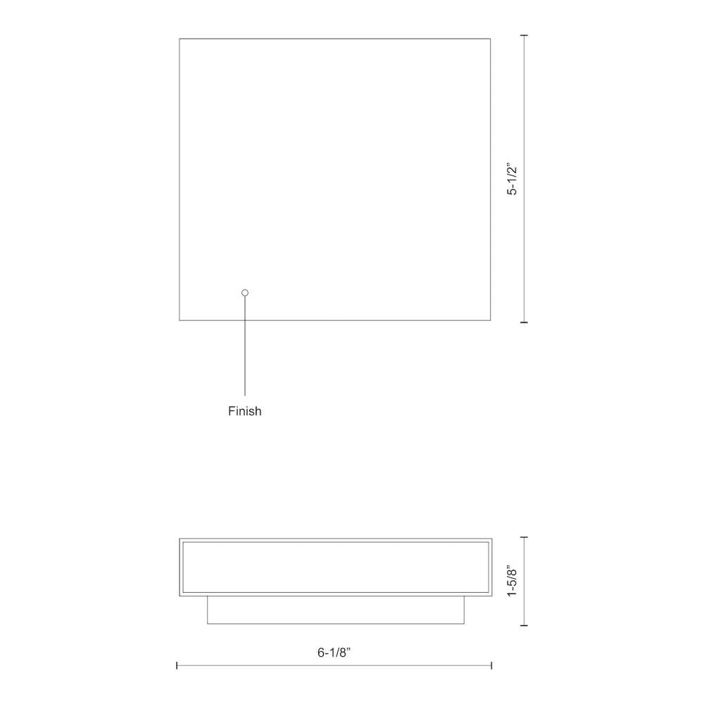 Kuzco Lighting AT67006-WH Wall Light Fixture, UL Rated, White