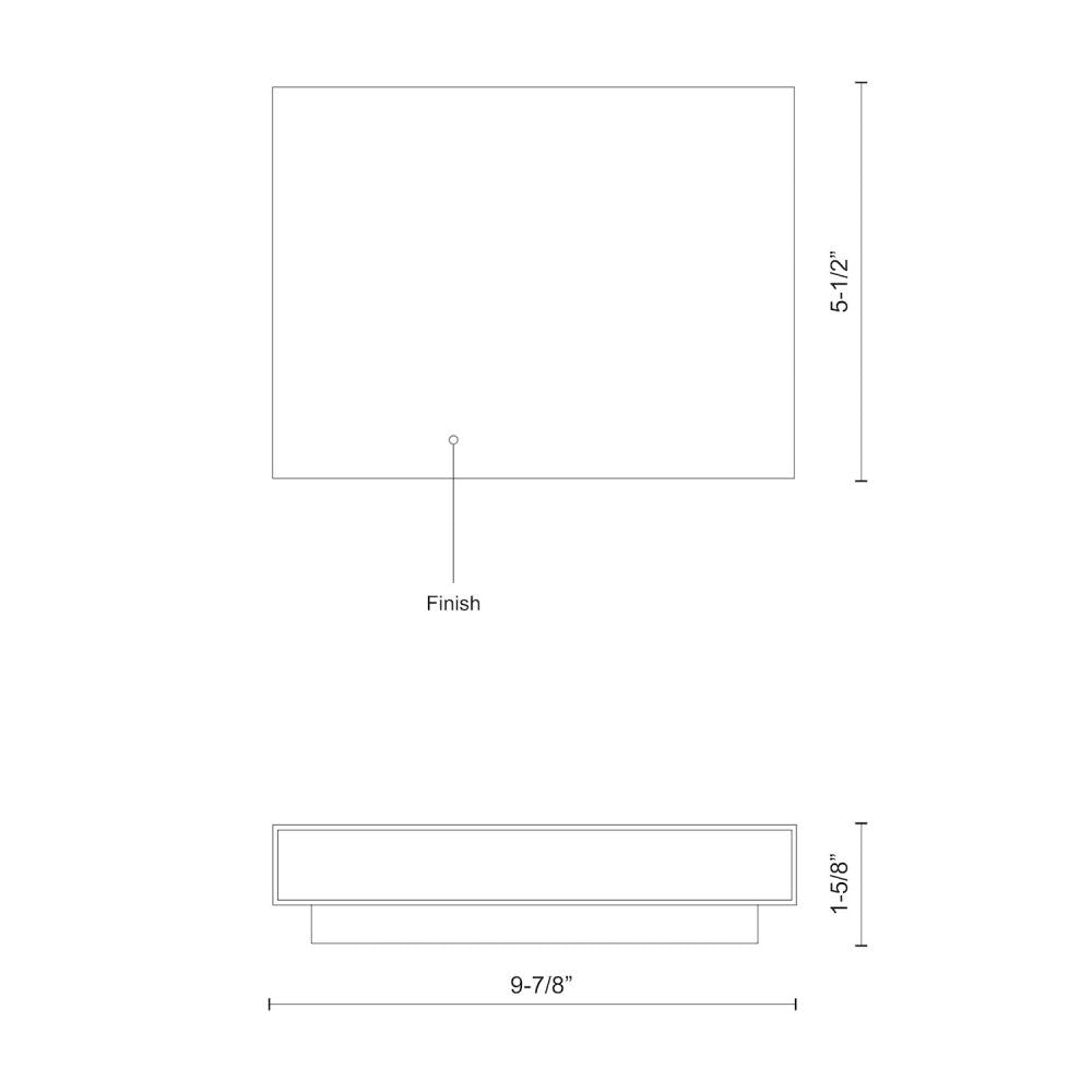Kuzco Lighting AT67010-BN All-terior Wall Light Fixture, UL Damp Rated, Brushed Nickel