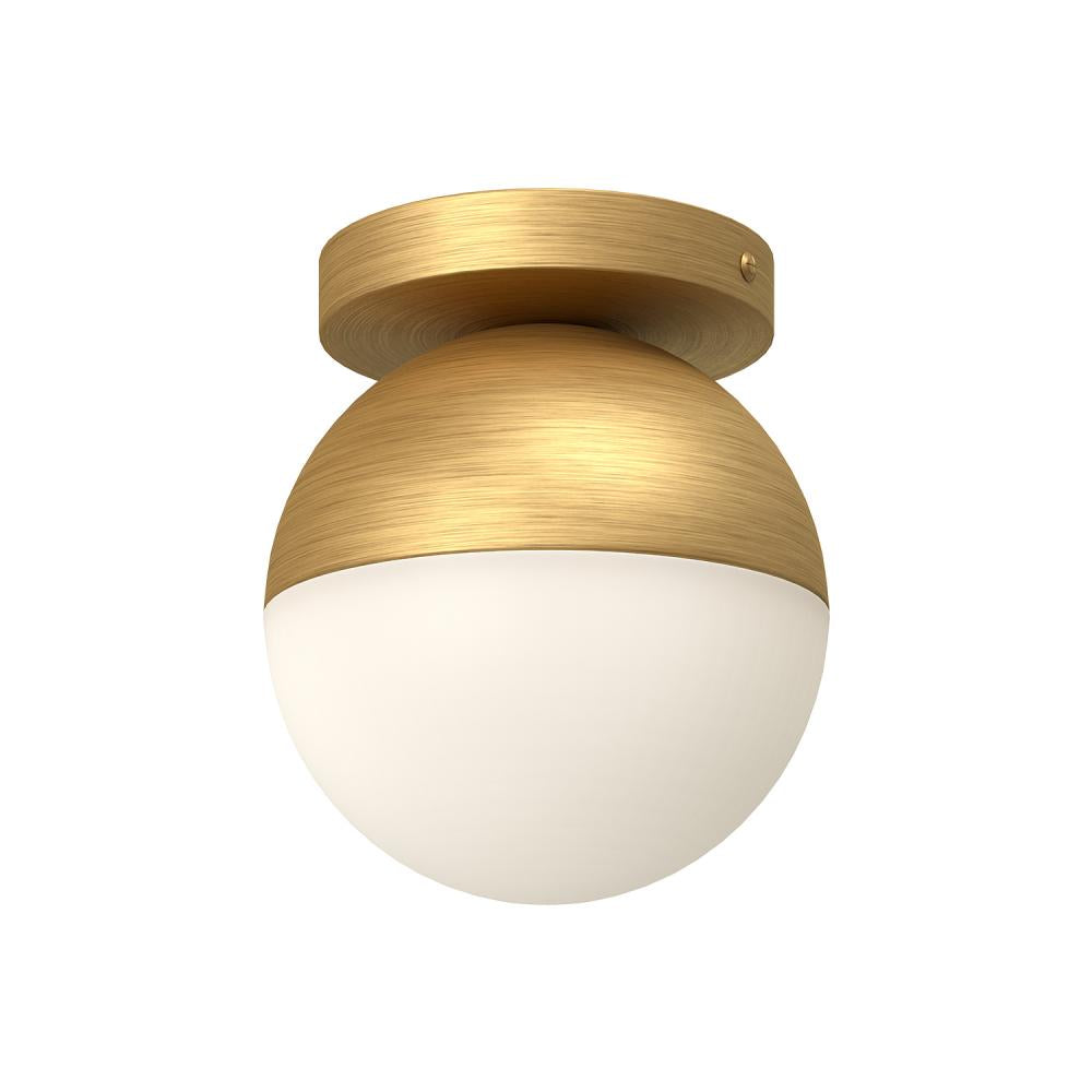 Kuzco Monae FM58306-BG/OP Flush Mount, 60W, Brushed Gold/Opal Glass