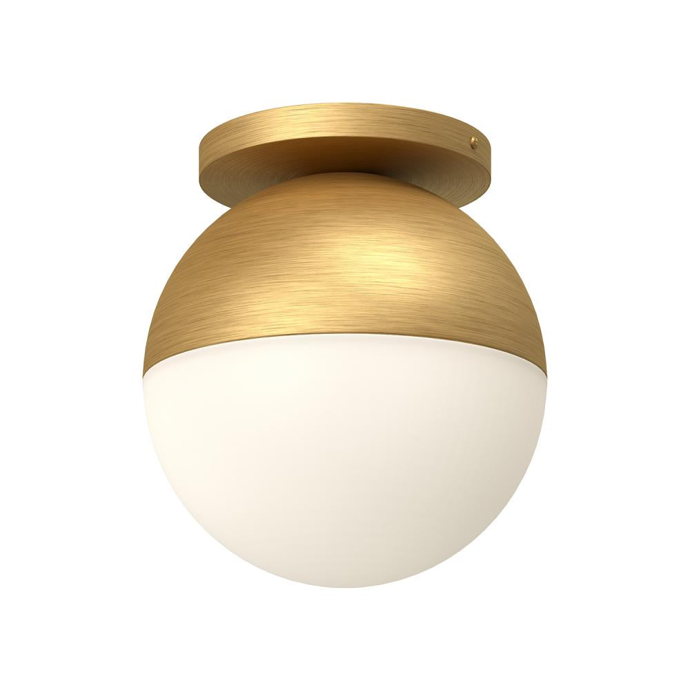 Kuzco Monae FM58310-BG/OP Flush Mount, 1 Light, Brushed Gold/Opal Glass