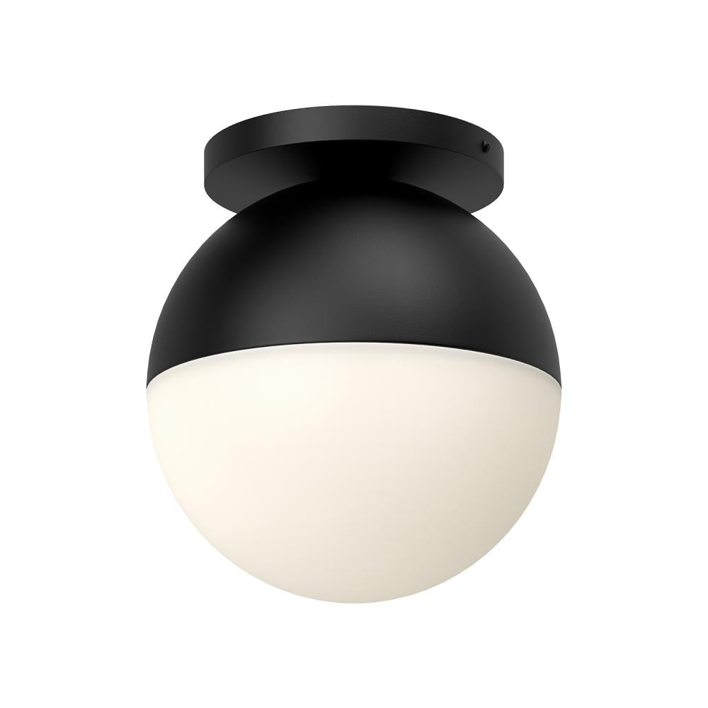 Kuzco Monae FM58310-BK/OP Flush Mount, Retro Style, Black/Opal Glass
