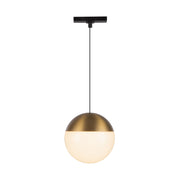Kuzco Lighting TRP11707-BG-4K Trilo Track Pendant, 18W Watt, Satin Nickel
