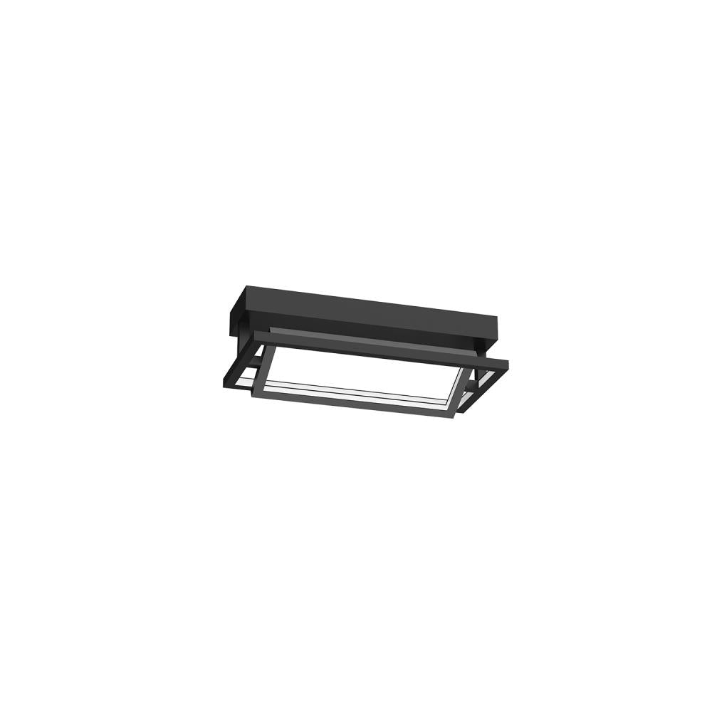 Kuzco Mondrian SF16216-BK Semi Flush Mount, LED, Black