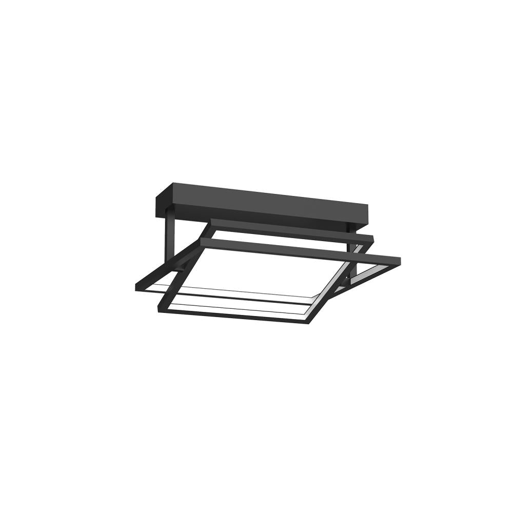 Kuzco Mondrian SF16316-BK Semi Flush Mount, UL Damp Rated, Black