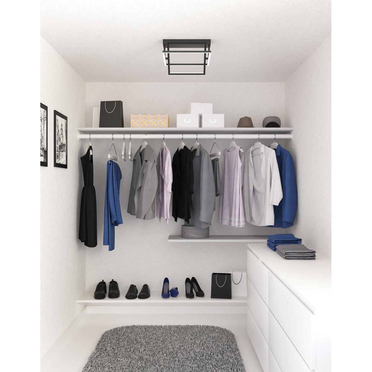 Kuzco Mondrian SF16316-BK Semi Flush Mount, UL Damp Rated, Black