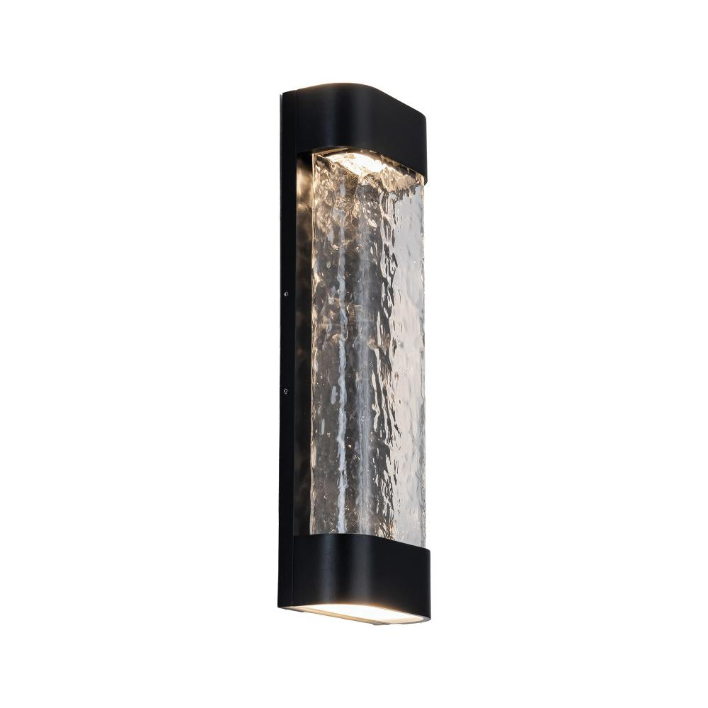 Kuzco Moondew EW75718-BK Exterior Wall Sconce, UL Damp Rated, Black