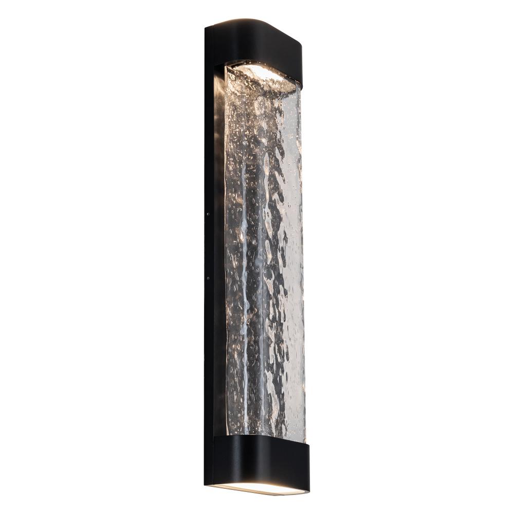 Kuzco Moondew EW75724-BK LED Exterior Wall Sconce, UL Damp Rated, Black