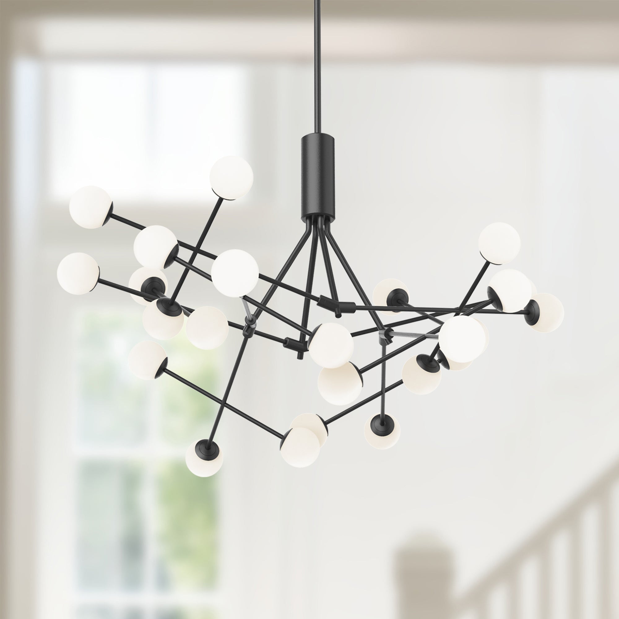 Kuzco Moto CH97139-BK-UNV Chandelier, LED, Black