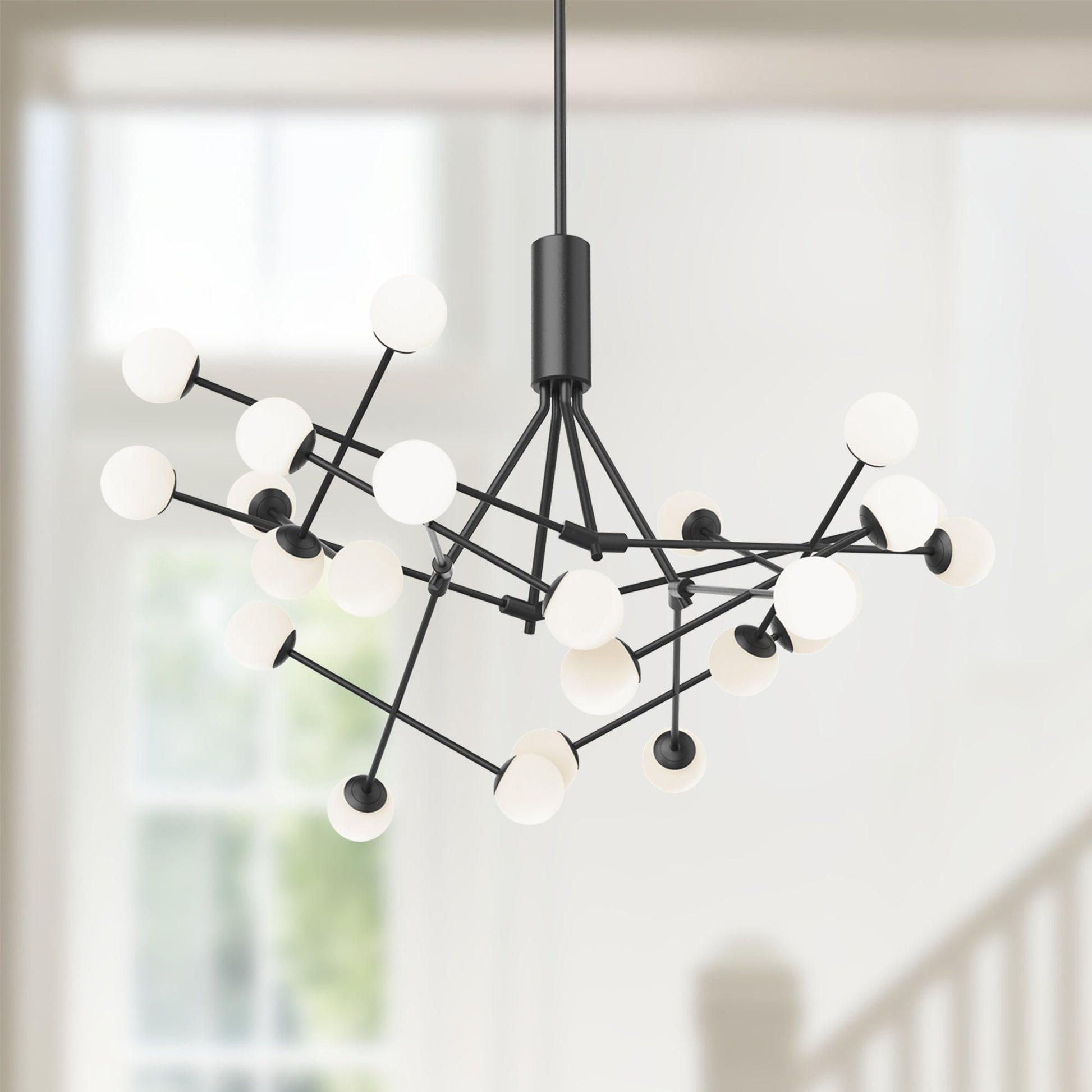 Kuzco Moto CH97139-BK-UNV Chandelier, LED, Black