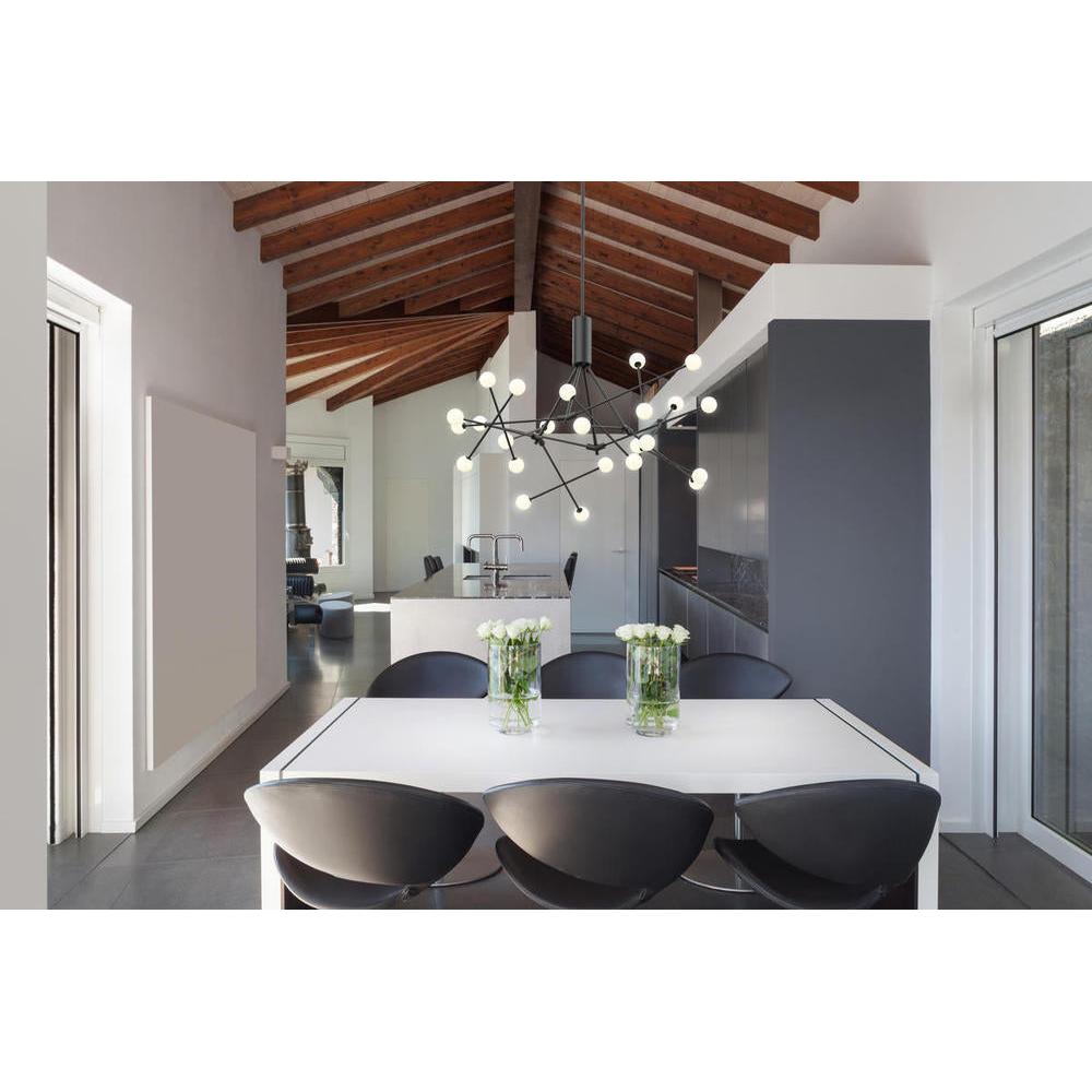 Kuzco Moto CH97139-BK Black LED Chandelier, UL Damp Rated, Black