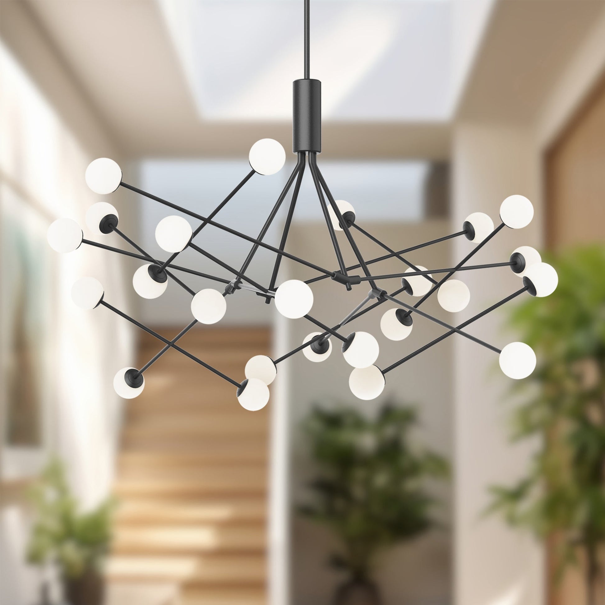 Kuzco Lighting CH97358-BK-UNV Chandeliers, LED, Black
