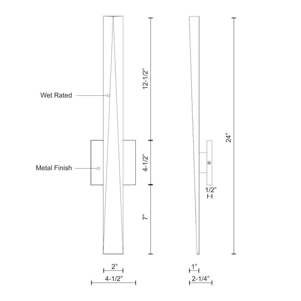 Kuzco Lighting Inc. NAGA EW7624-WH Exterior Traditional - White