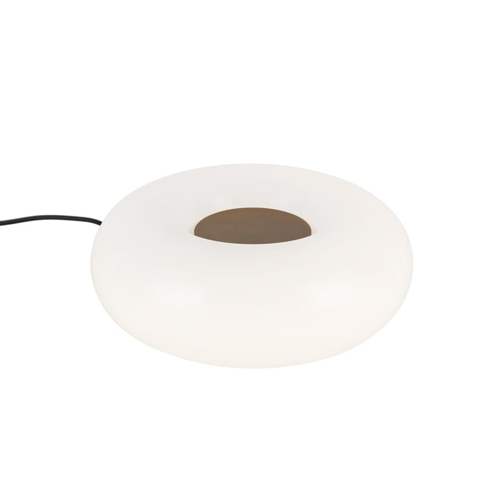 Kuzco TL12409-VB/OP Table Lamp, LED, Vintage Brass/Opal Glass