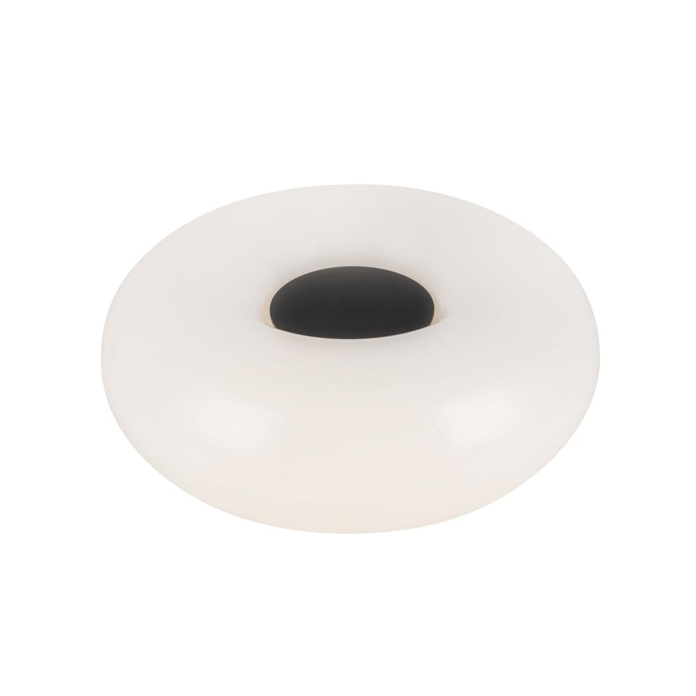 Kuzco Lighting TL12413-BK/OP Table Lamp, LED, Black/Opal Glass