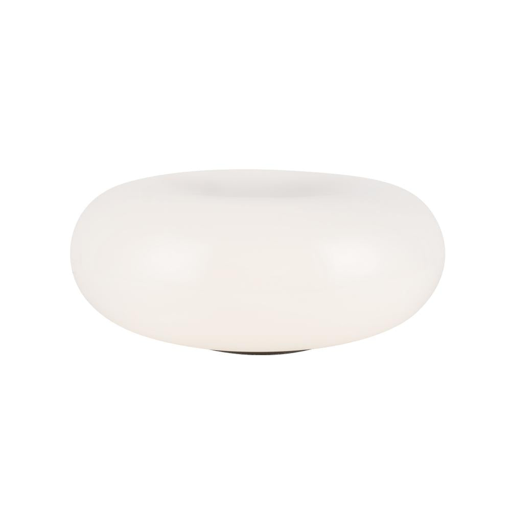 Kuzco Lighting TL12413-BK/OP Table Lamp, LED, Black/Opal Glass