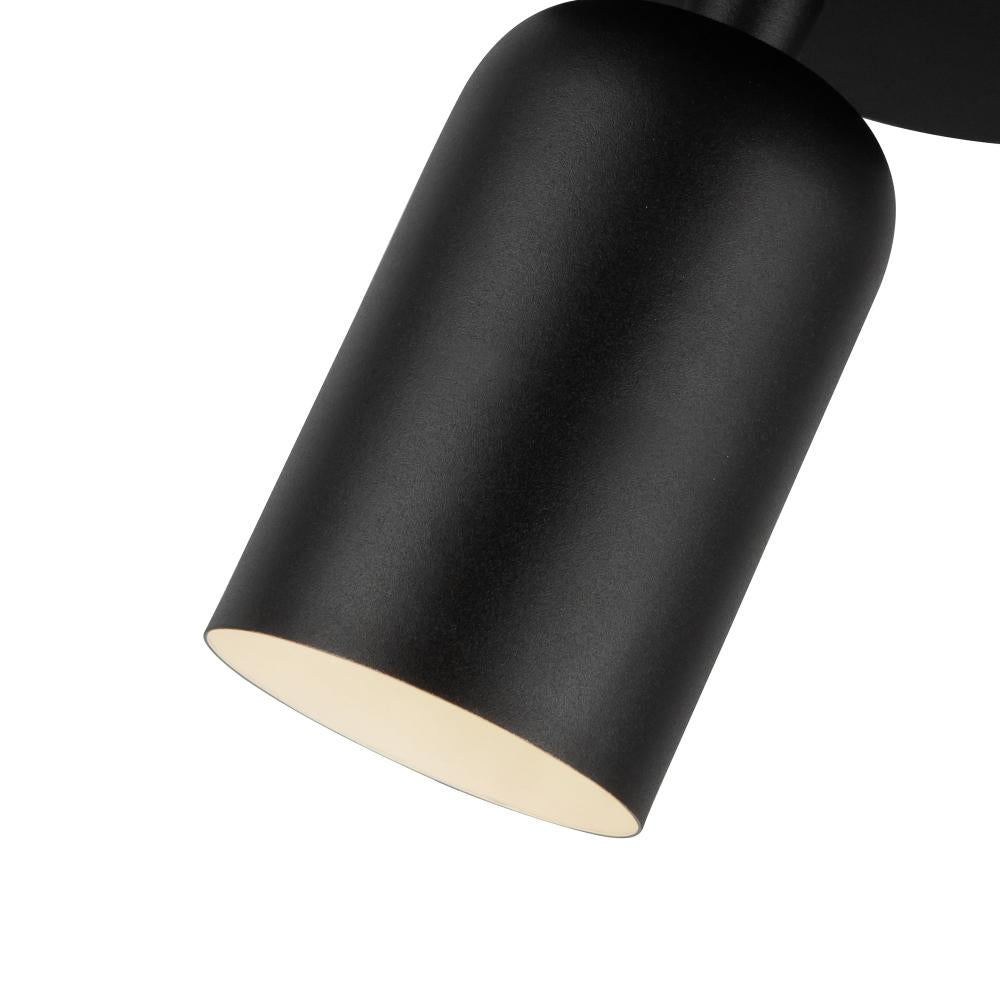 Kuzco Nola SF57704-BK Semi-Flush Mount, 1 Light, Black
