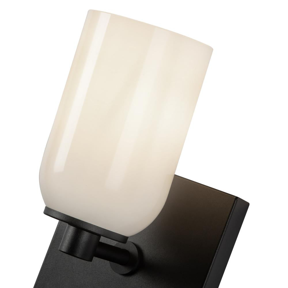 Kuzco Nola WS57704-BK/GO Wall Sconce, UL Damp Rated, Black/Glossy Opal