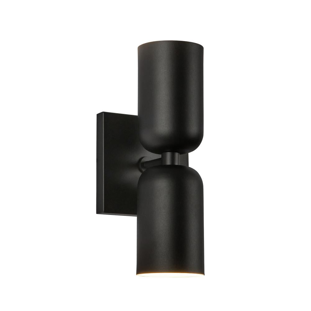 Kuzco Lighting WS57712-BK Wall Sconce, 2 Lights, Modern Design, Black