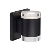 Kuzco 601431BK-LED Norfolk 5-in Black LED Wall Sconce, UL Damp Rated, Black