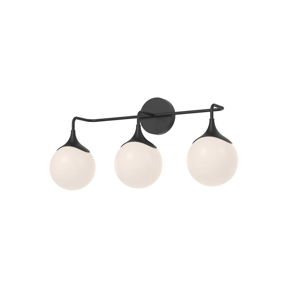 ALORA MOOD Lighting VL505125MBOP Vanity Light Fixture, UL Damp Rated, Matte Black