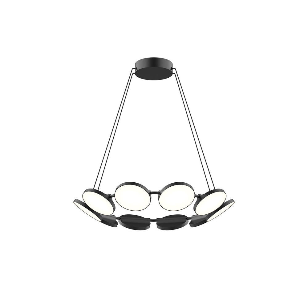 Kuzco CH72225-BK Novel 25-in LED Chandelier, UL Listed, Black